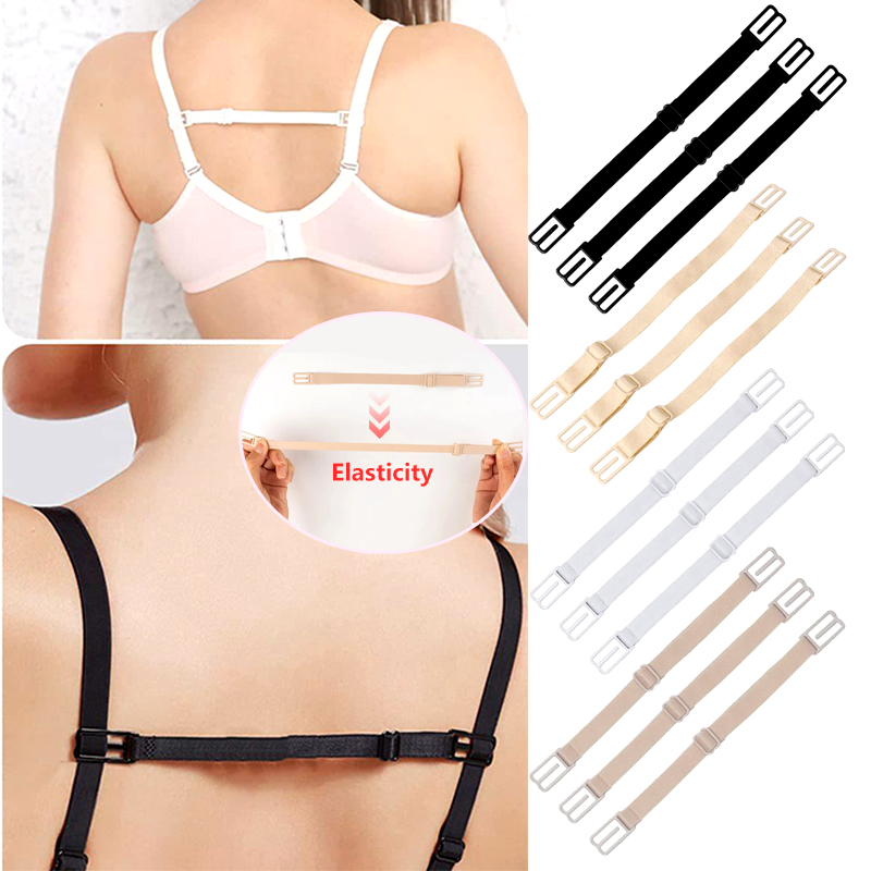 Nursing Bra Clip - 3개의 브라 스트랩 클립, 탄성 스트랩이