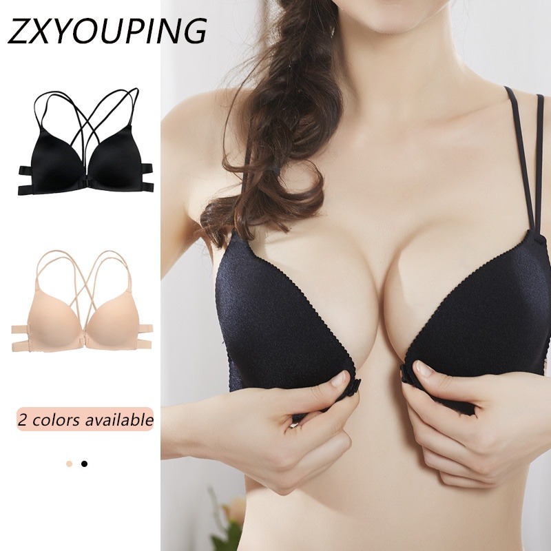 삼각형 컵 버클, 와이어 없는 전면 푸시업 브라, 섹시 - Minimizer Bra Women 리뷰 및 가격