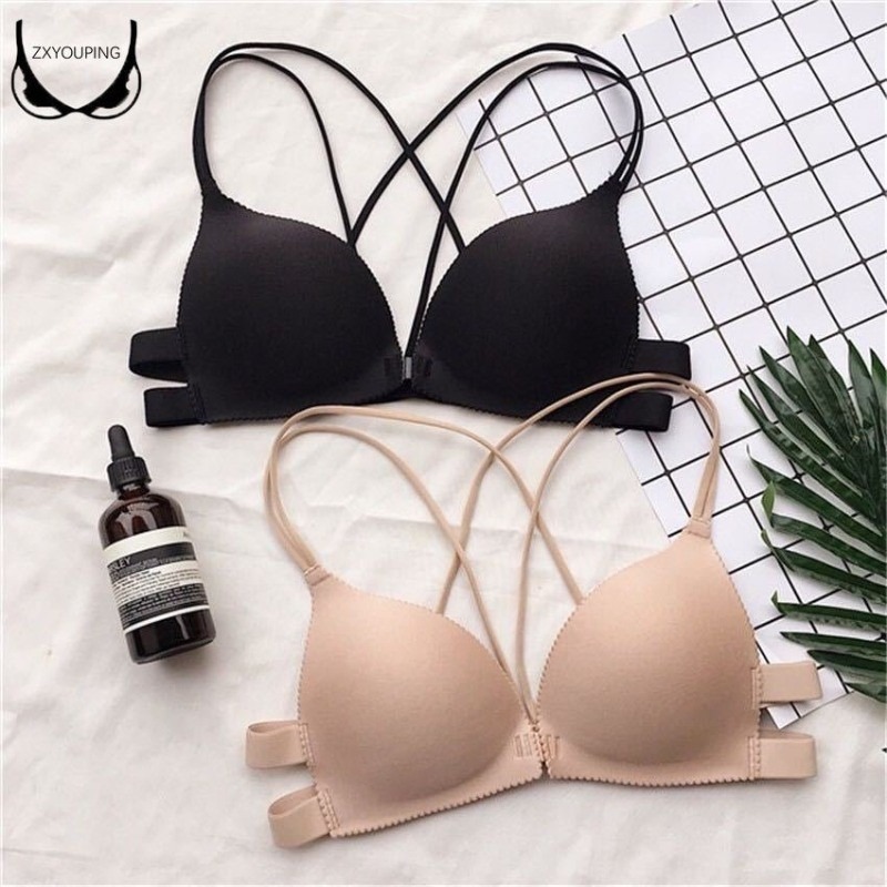 삼각형 컵 버클, 와이어 없는 전면 푸시업 브라, 섹시 - Minimizer Bra Women 리뷰 및 가격