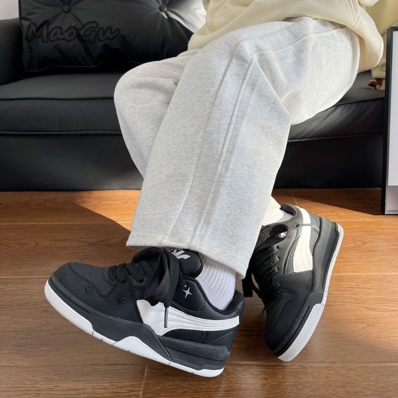 여성용 블랙 화이트 가죽 스케이트보드 신발 레이스업 캐 - Vans Shoes Old Skool 리뷰 및 가격
